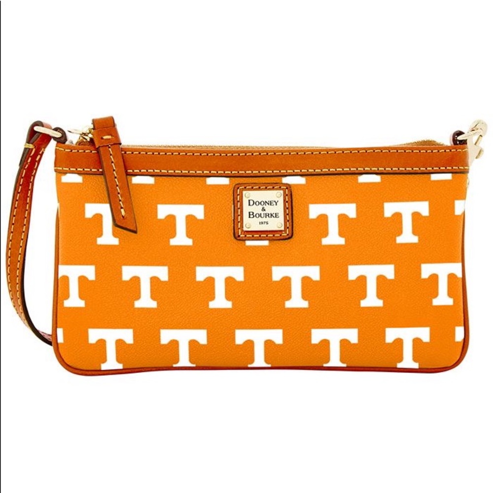 Limited Edition Dooney & Bourke Tennessee Vol TN Leather Wristlet Handbag